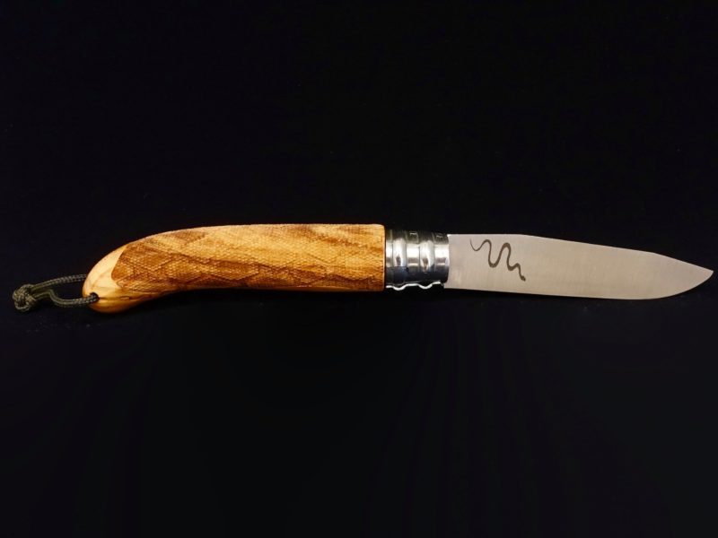 Couteau Verdier L’Alpage Python en bois d’Olivier by Décalé