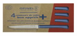 Boite de 4 Opinel Couteau de table Bon Appetit + Bleu