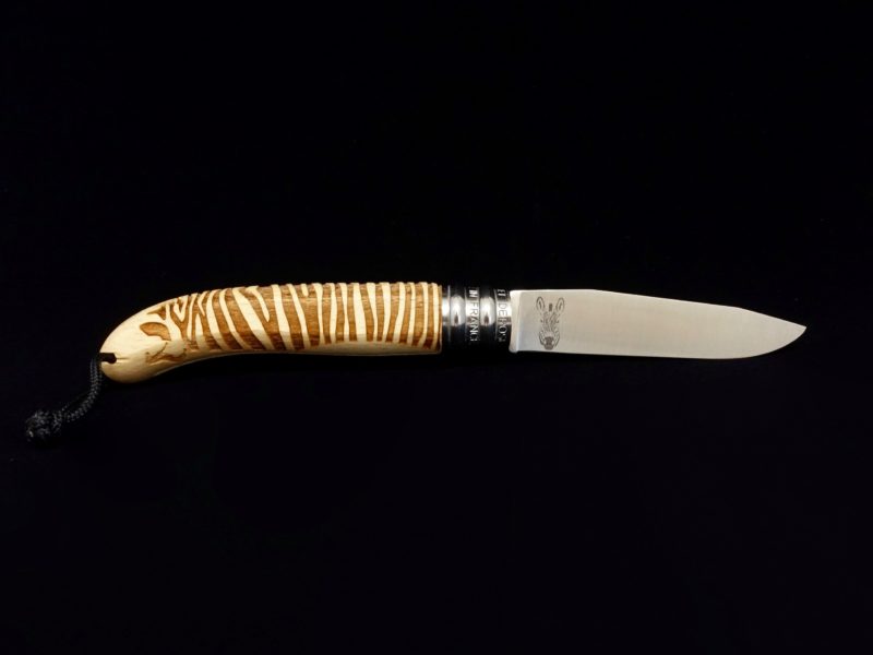 Couteau Verdier L’Alpage Zèbre en bois de Hêtre by Décalé