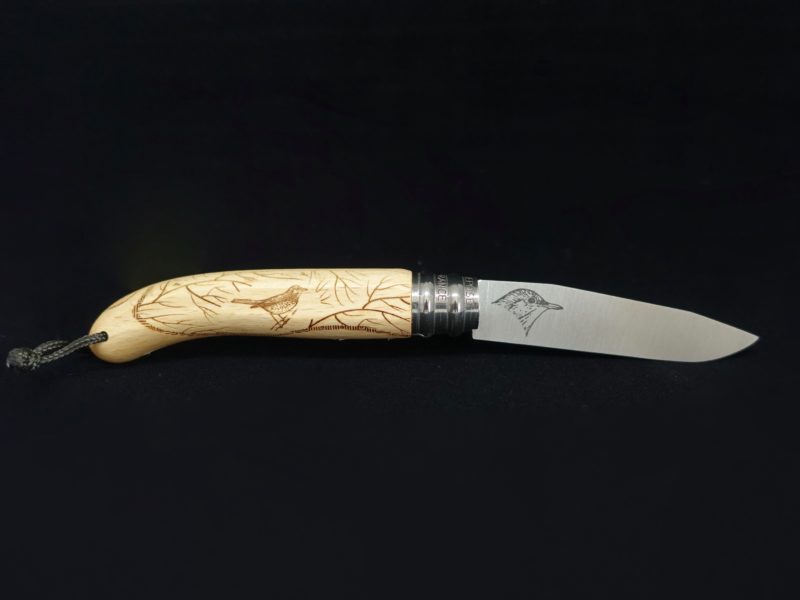 Couteau Verdier Grive L’Alpage en bois d’Hêtre by Décalé