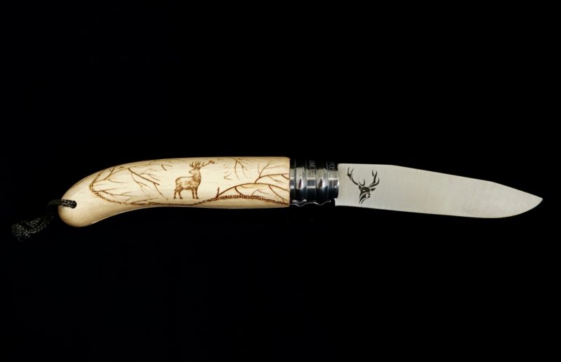Couteau Verdier Cerf l’Alpage hêtre by Décalé